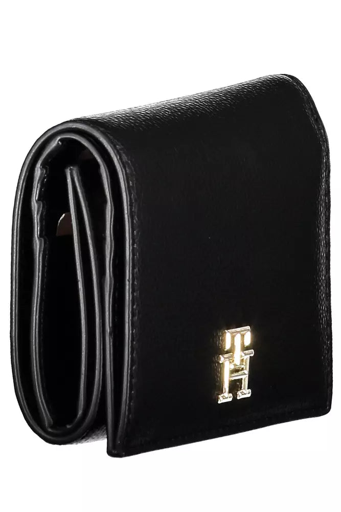 Tommy Hilfiger Black Polyethylene Women Wallet - KALAJ