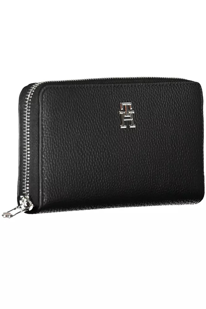 Tommy Hilfiger Black Polyethylene Women Wallet - KALAJ