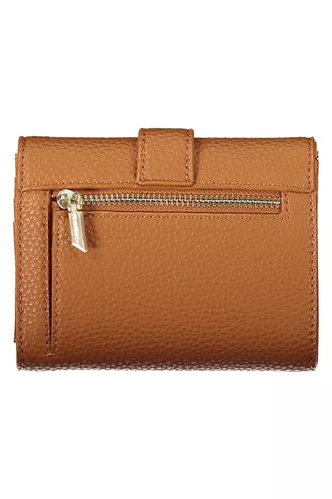 Calvin Klein Brown Polyester Women Wallet - KALAJ