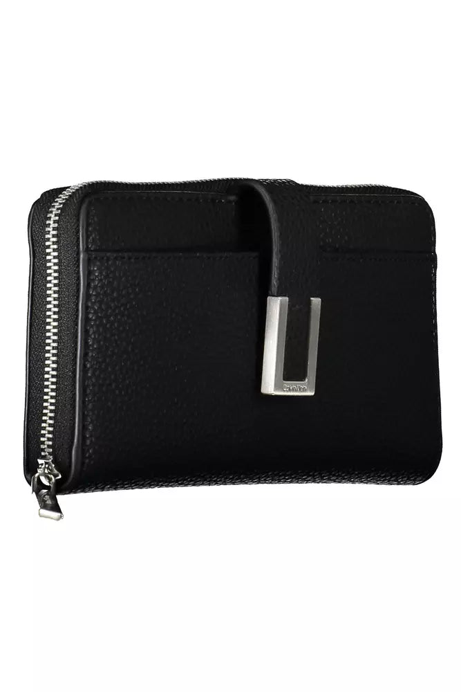 Calvin Klein Black Polyester Women Wallet - KALAJ