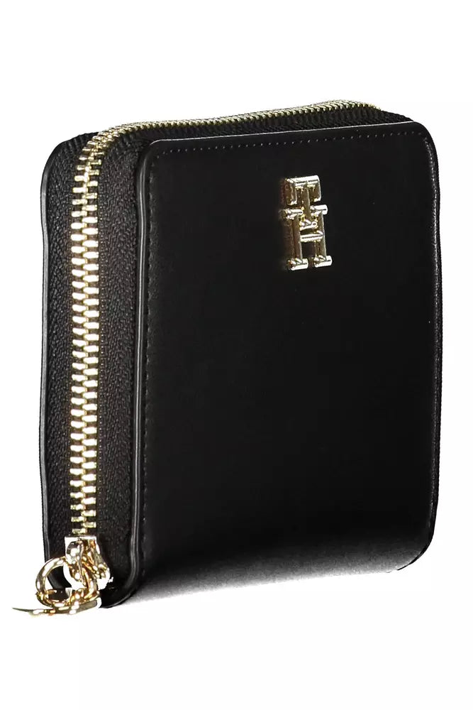 Tommy Hilfiger Black Polyethylene Women Wallet - KALAJ