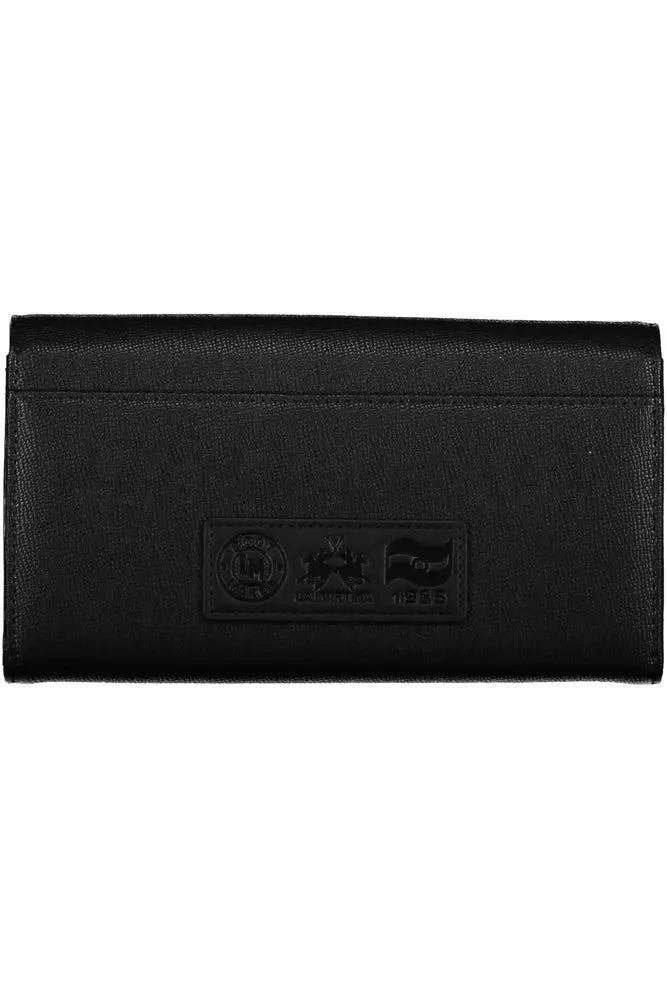 La Martina Black Polyethylene Women Wallet - KALAJ