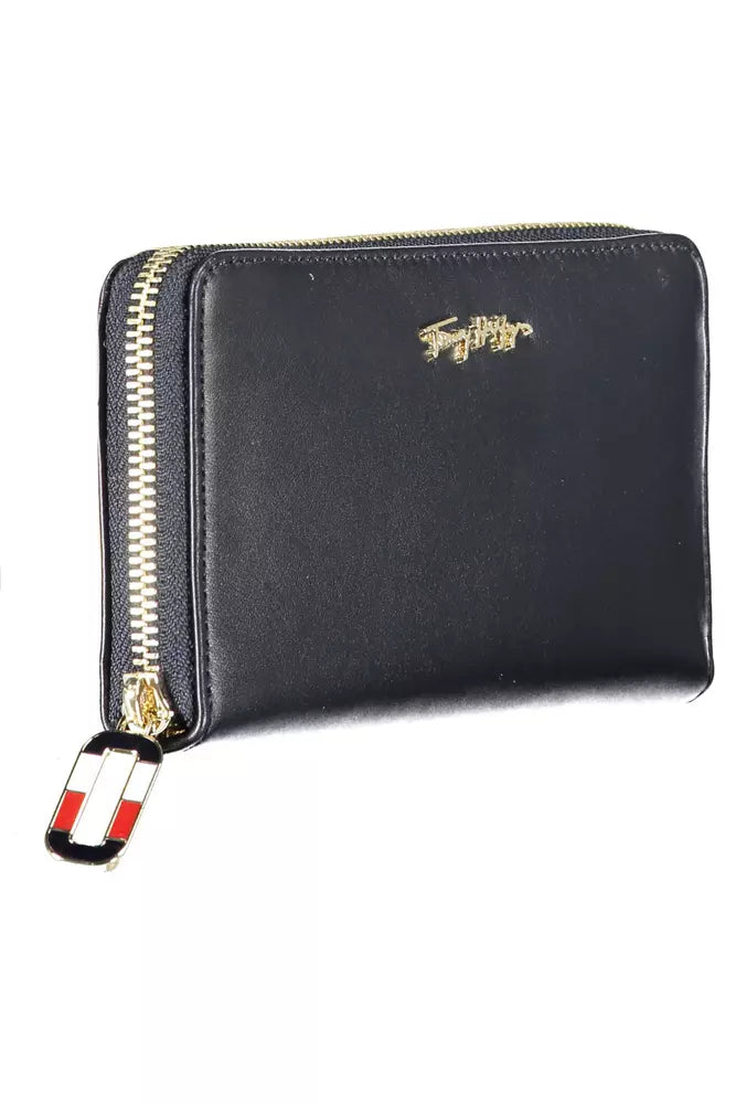 Tommy Hilfiger Blue Leather Women Wallet - KALAJ