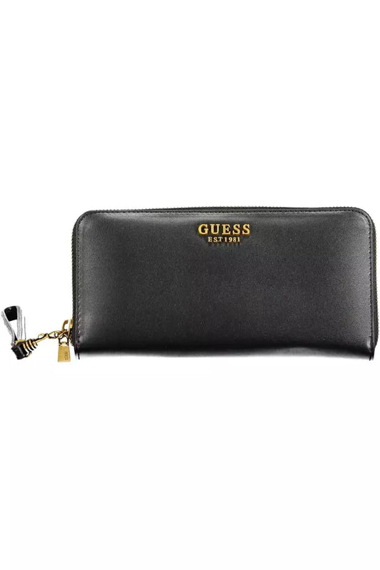 Guess Jeans Black Polyethylene Women Wallet - KALAJ