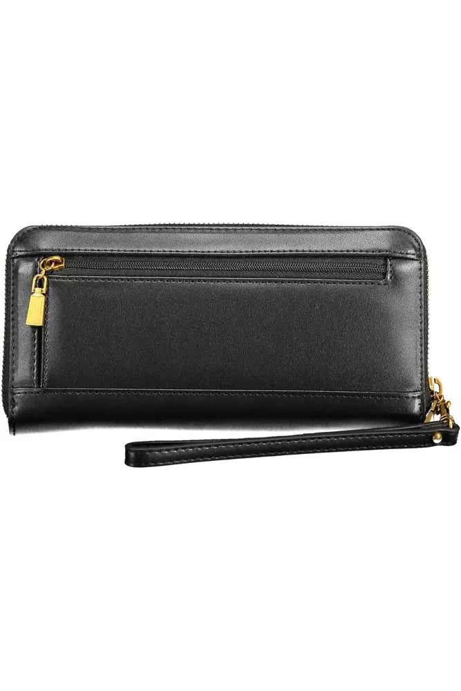 Guess Jeans Black Polyethylene Women Wallet - KALAJ