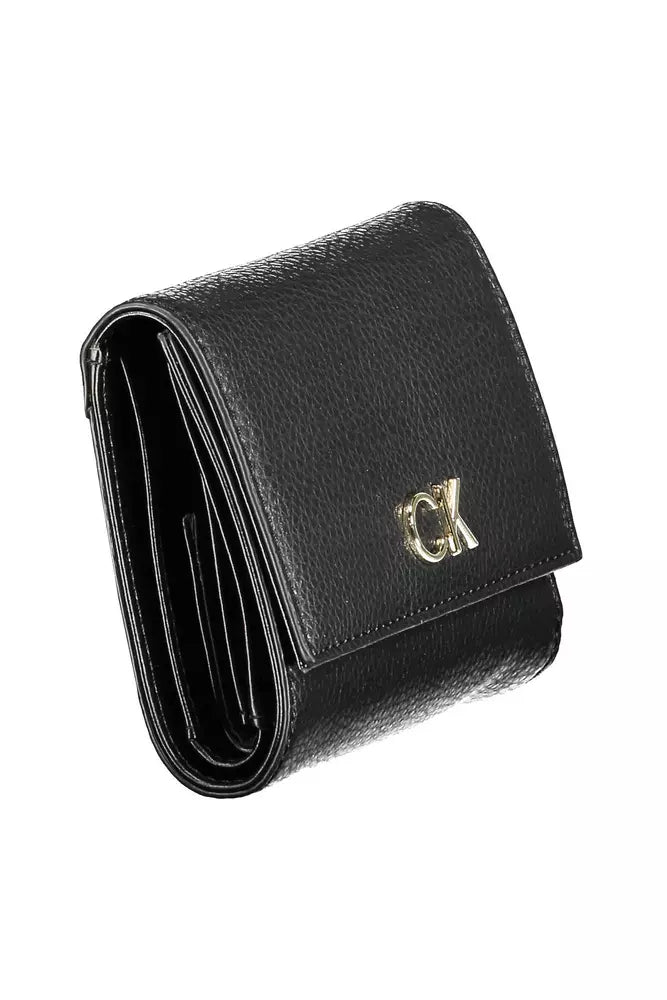 Calvin Klein Black Polyethylene Women Wallet - KALAJ