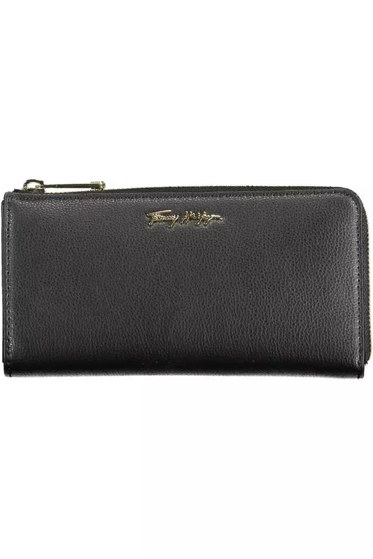 Tommy Hilfiger Black Polyethylene Women Wallet - KALAJ