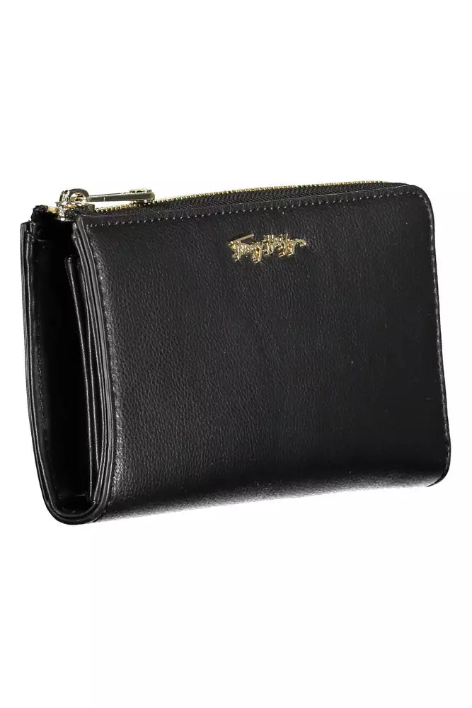 Tommy Hilfiger Black Polyethylene Women Wallet - KALAJ