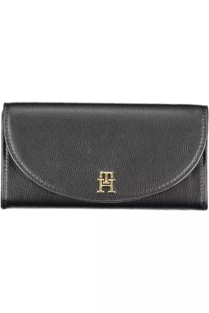 Tommy Hilfiger Black Polyethylene Women Wallet - KALAJ