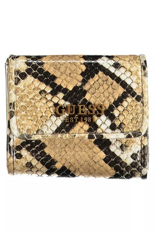 Guess Jeans Beige Polyethylene Women Wallet - KALAJ