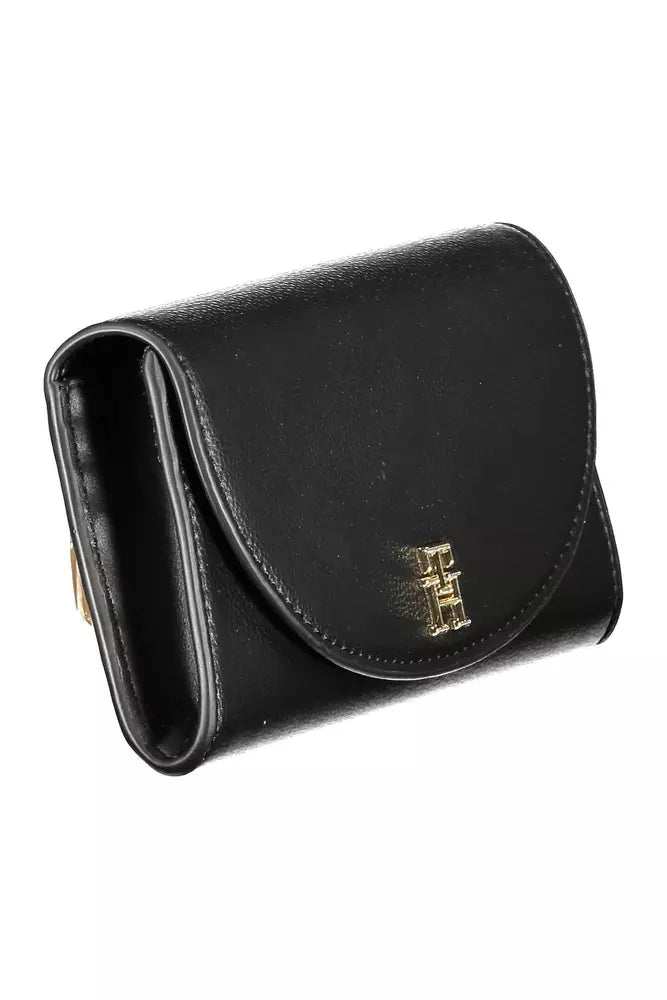 Tommy Hilfiger Black Polyethylene Women Wallet - KALAJ