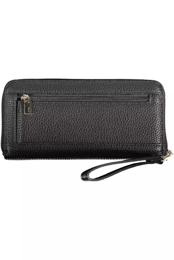 Guess Jeans Black Polyethylene Women Wallet - KALAJ