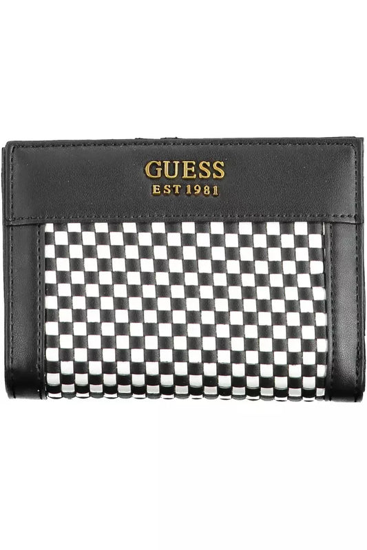 Guess Jeans Black Polyethylene Women Wallet - KALAJ