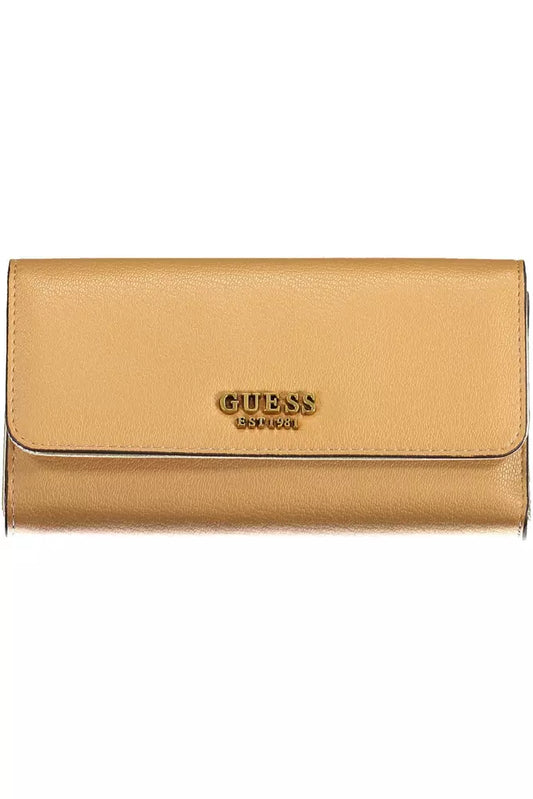 Guess Jeans Beige Polyethylene Women Wallet - KALAJ