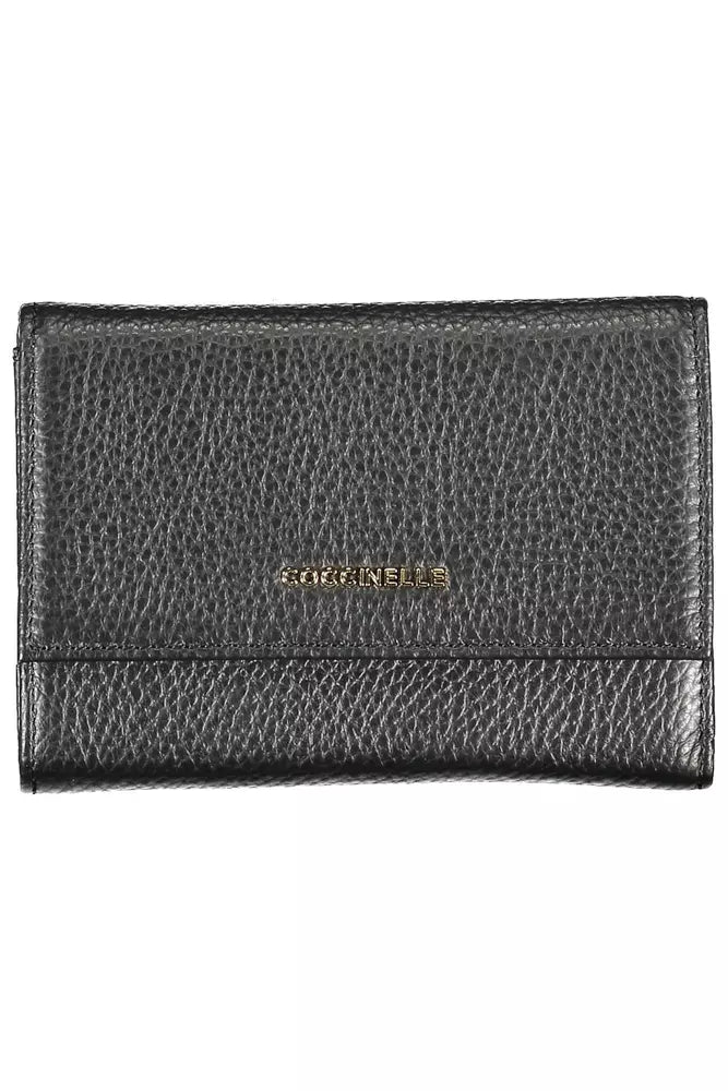 Coccinelle Black Leather Women Wallet - KALAJ