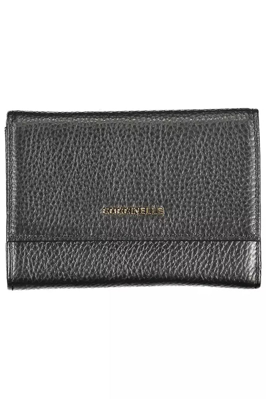 Coccinelle Black Leather Women Wallet - KALAJ