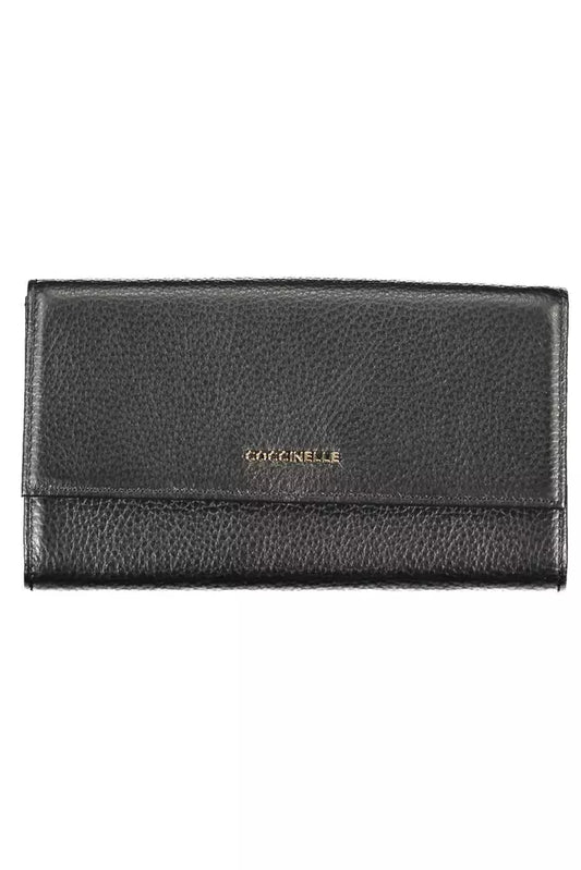 Coccinelle Black Leather Women Wallet - KALAJ