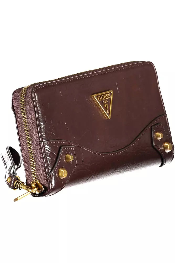 Guess Jeans Brown Polyethylene Women Wallet - KALAJ