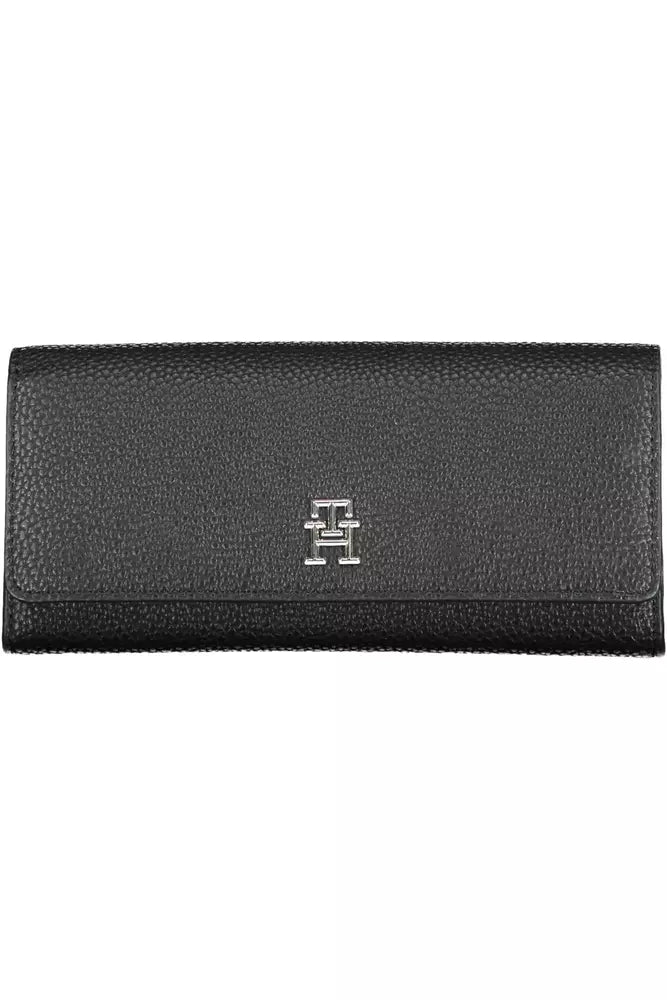 Tommy Hilfiger Black Polyethylene Women Wallet - KALAJ