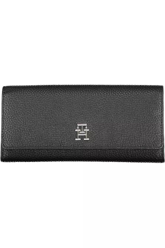 Tommy Hilfiger Black Polyethylene Women Wallet - KALAJ