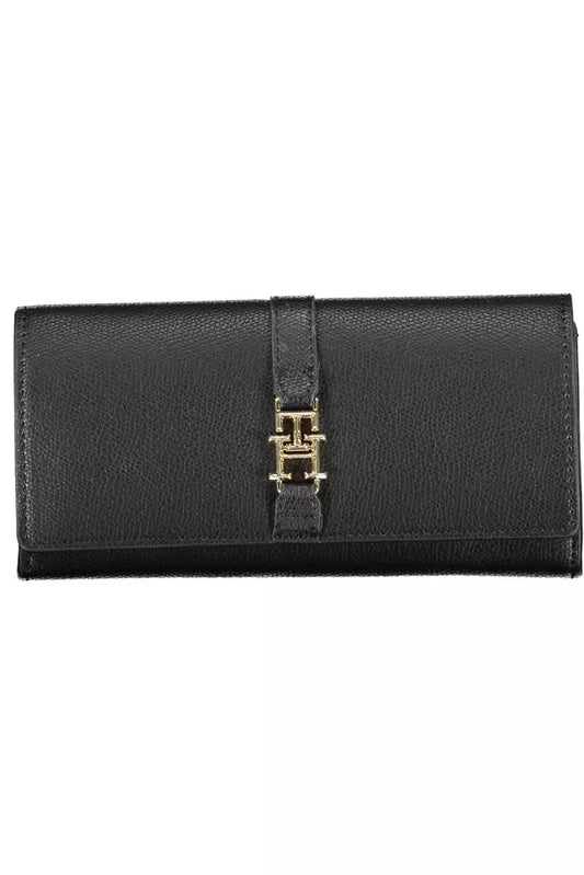 Tommy Hilfiger Black Polyethylene Women Wallet - KALAJ