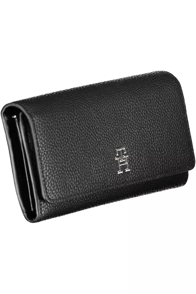 Tommy Hilfiger Black Polyethylene Women Wallet - KALAJ