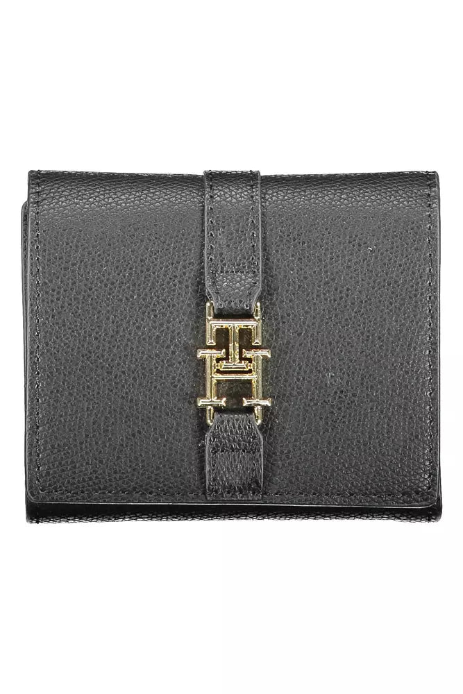 Tommy Hilfiger Black Polyethylene Women Wallet - KALAJ