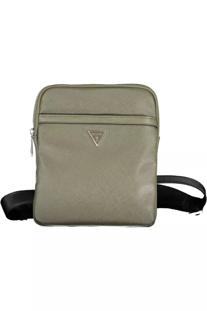 Guess Jeans Green Polyamide Men Shoulder Bag - KALAJ