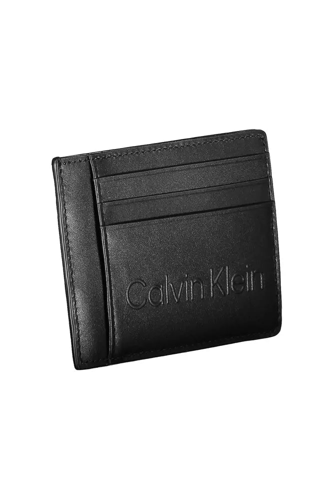 Calvin Klein Black Polyethylene Men Wallet - KALAJ