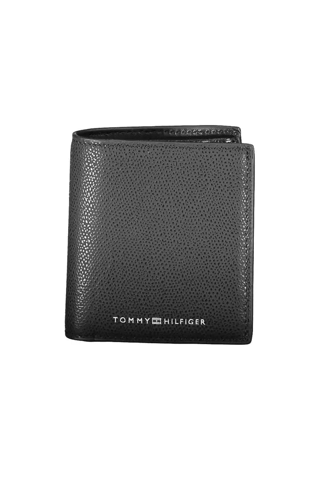 Tommy Hilfiger Black Leather Men Wallet - KALAJ