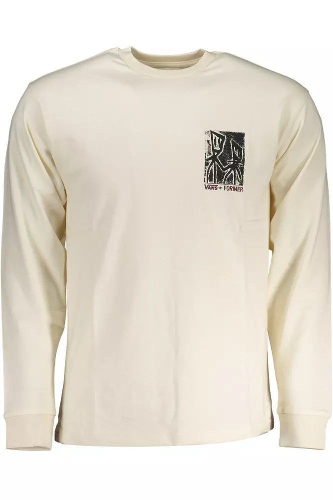 Vans White Cotton Men T-Shirt