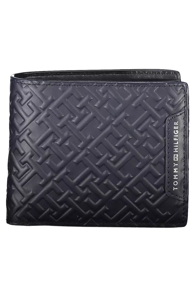 Tommy Hilfiger Blue Leather Men Wallet - KALAJ