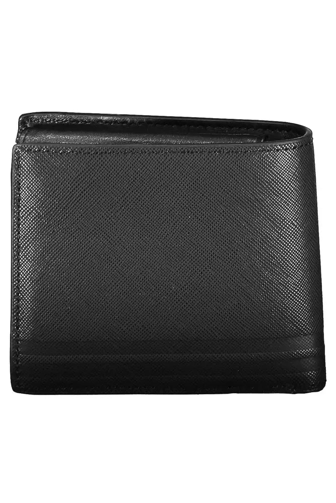 Tommy Hilfiger Black Leather Men Wallet - KALAJ