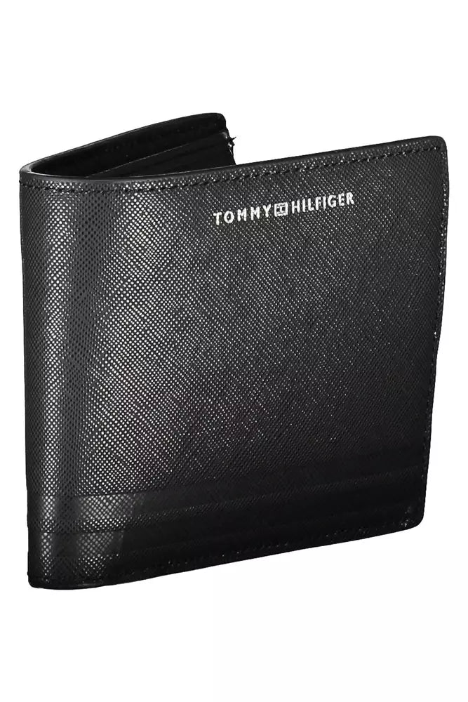 Tommy Hilfiger Black Leather Men Wallet - KALAJ