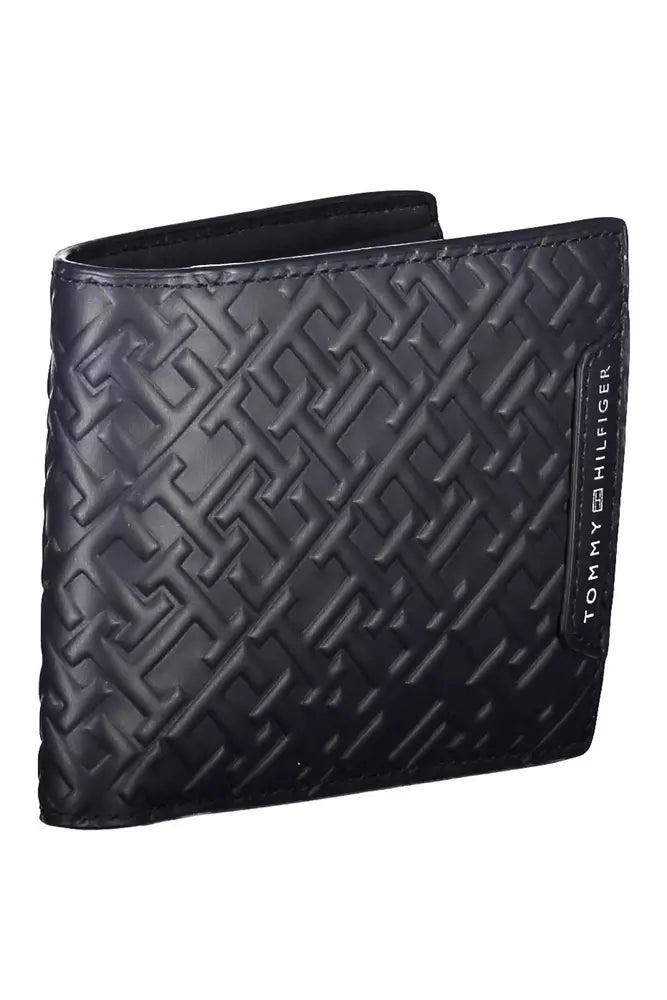 Tommy Hilfiger Blue Leather Men Wallet - KALAJ