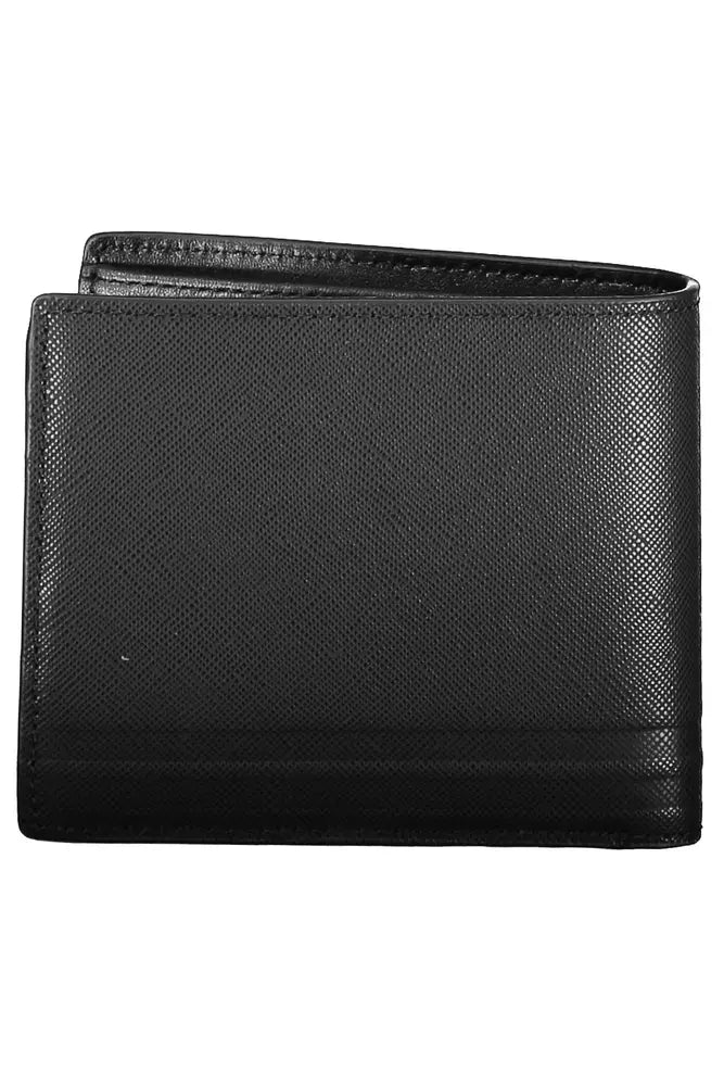 Tommy Hilfiger Black Leather Men Wallet - KALAJ