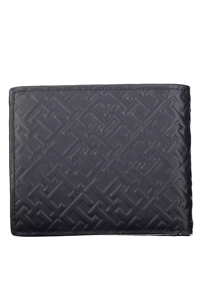 Tommy Hilfiger Blue Leather Men Wallet - KALAJ