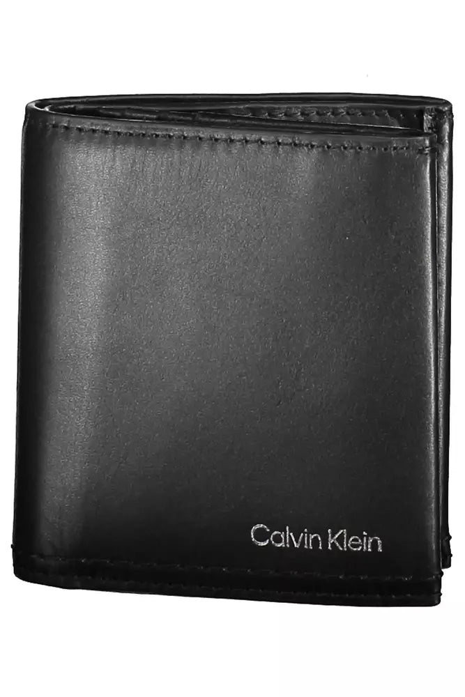 Calvin Klein Black Leather Men Wallet - KALAJ