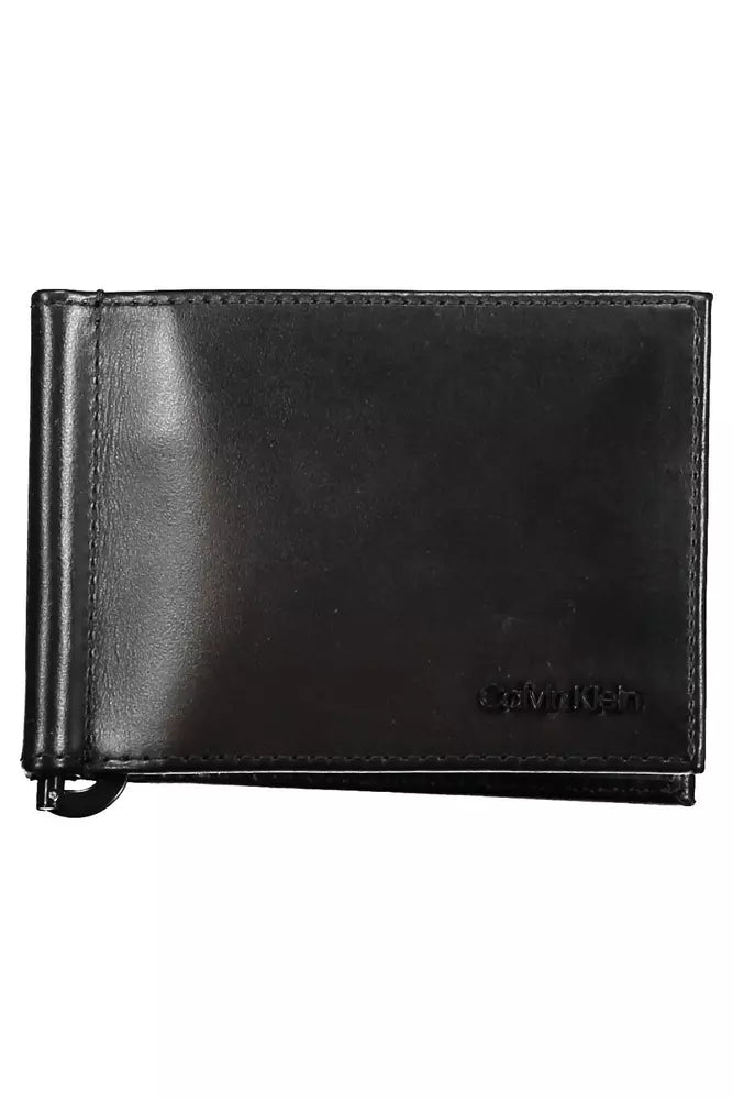 Calvin Klein Black Leather Men Wallet - KALAJ