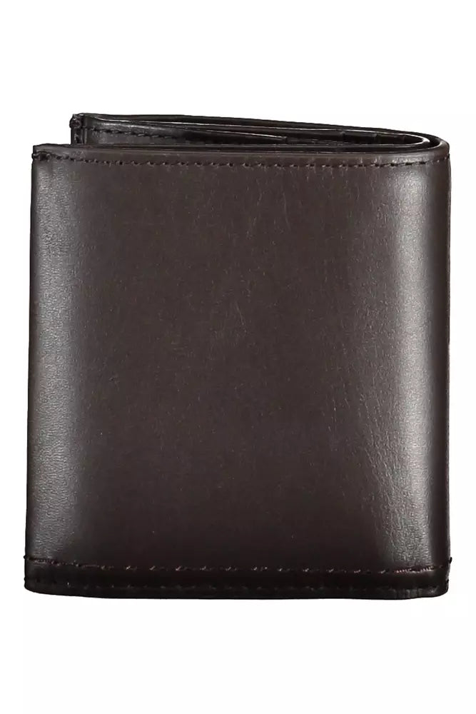 Calvin Klein Brown Leather Men Wallet - KALAJ