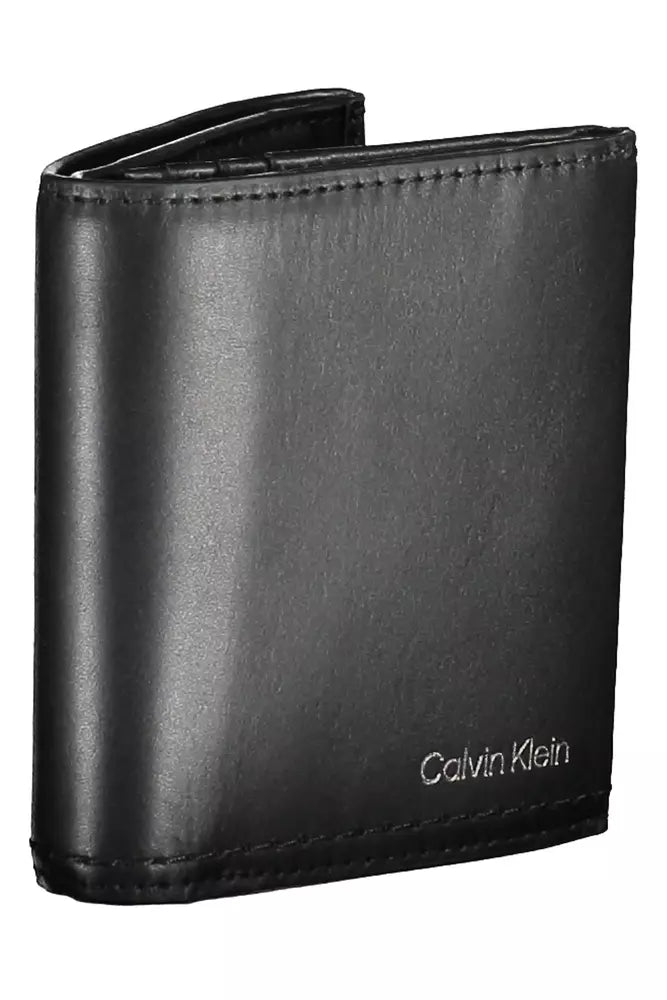 Calvin Klein Black Leather Men Wallet - KALAJ