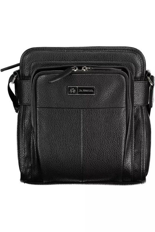 La Martina Black Polyethylene Men Shoulder Bag - KALAJ