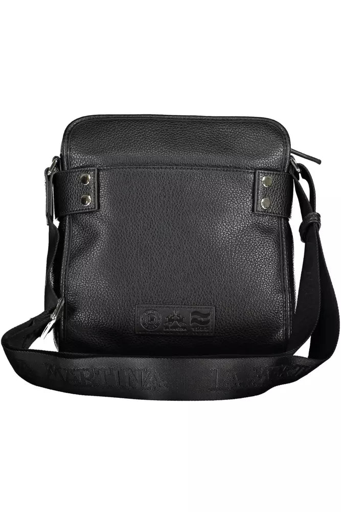 La Martina Black Polyethylene Men Shoulder Bag - KALAJ