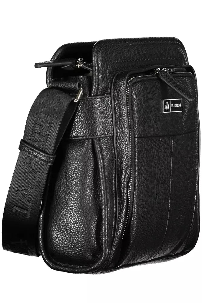 La Martina Black Polyethylene Men Shoulder Bag - KALAJ