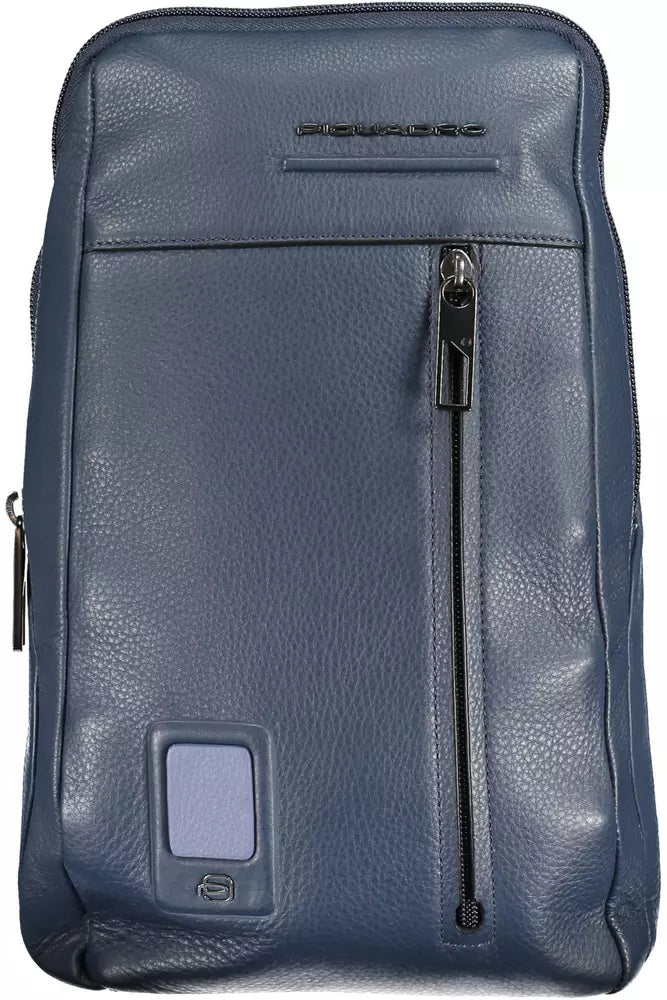 Piquadro Blue Leather Men Shoulder Bag - KALAJ