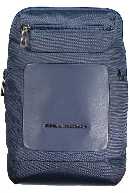 Piquadro Blue Recycled Men Shoulder Bag - KALAJ