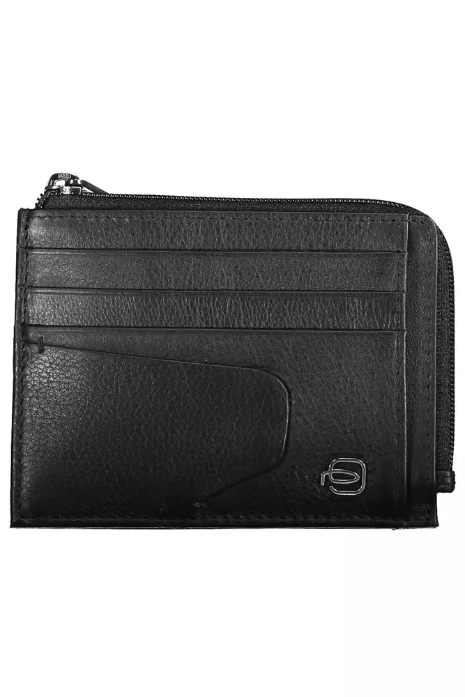 Piquadro Black Leather Men Wallet - KALAJ