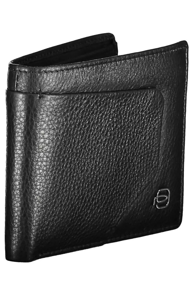 Piquadro Black Leather Men Wallet - KALAJ