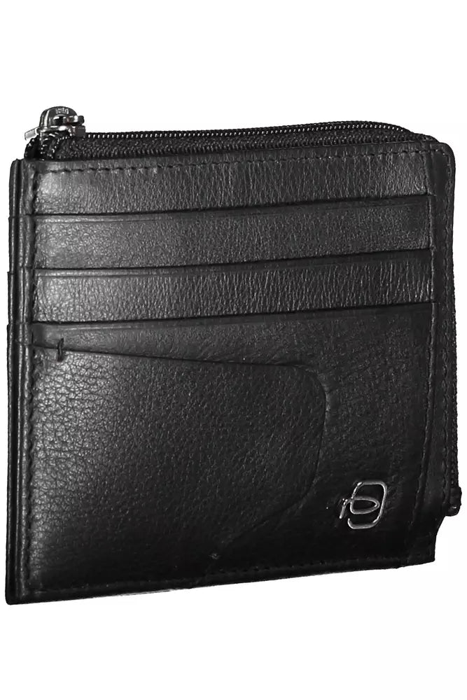 Piquadro Black Leather Men Wallet - KALAJ