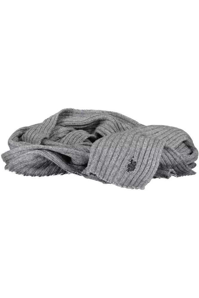 U.S. POLO ASSN. Gray Wool Mens Scarf